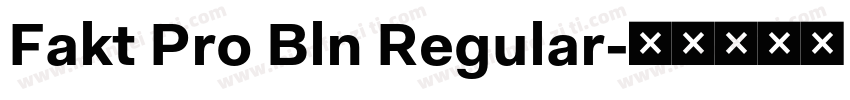Fakt Pro Bln Regular字体转换